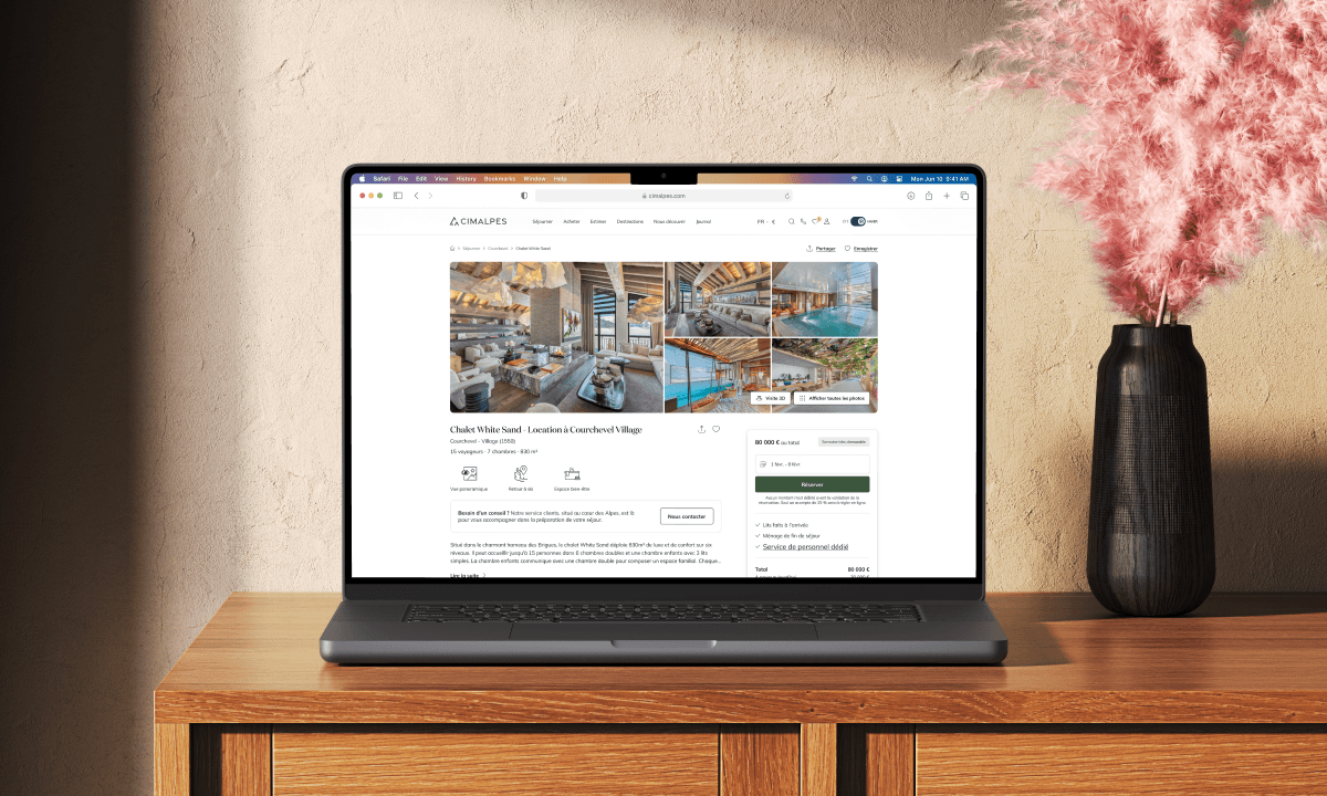 Redesigning a product page for high-end stays